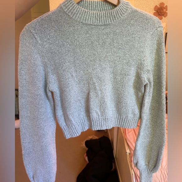 Garage Light Gray Turtleneck Sweater - Picture 2 of 4